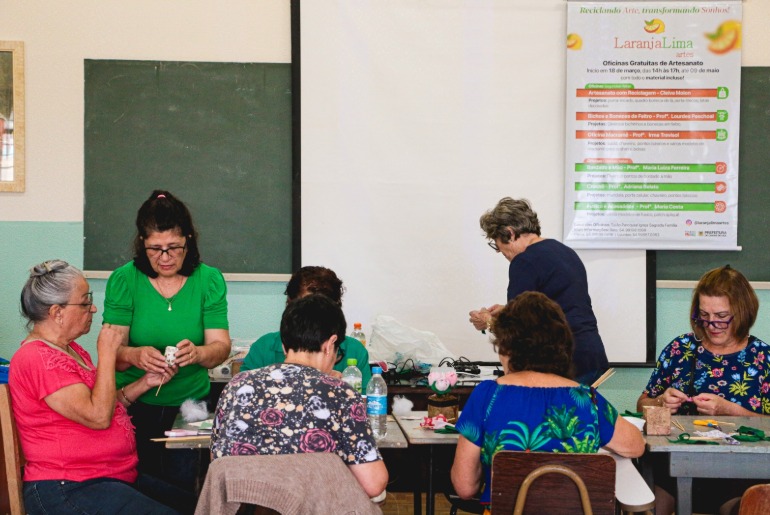 Projeto oferece oficinas gratuitas no bairro Salgado Filho