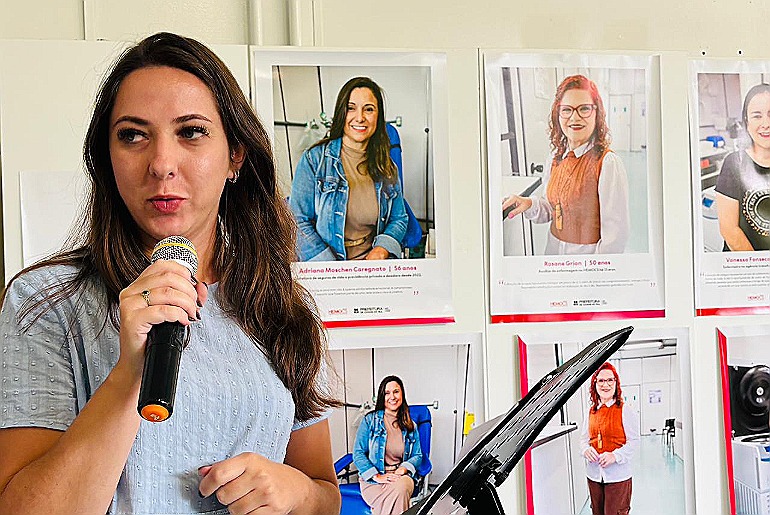 Exposição promovida pelo Hemocentro celebra o mês da mulher