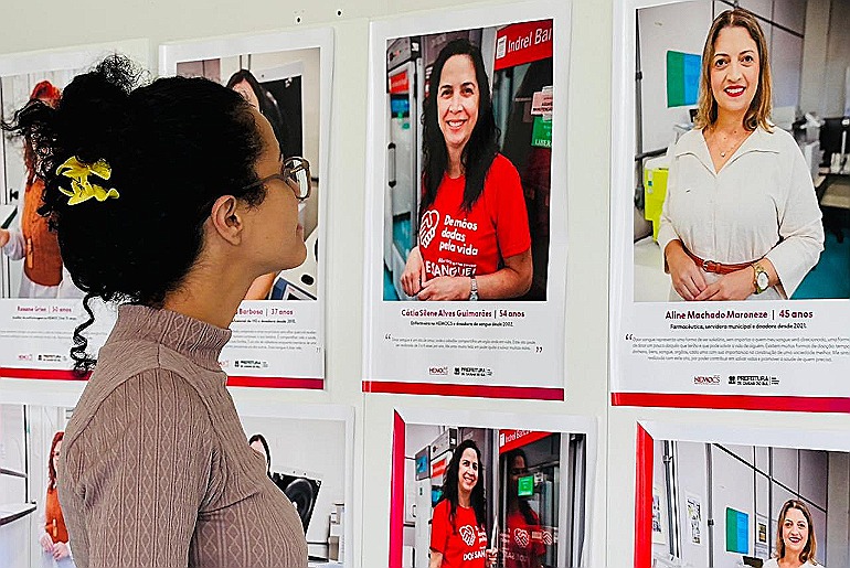 Exposição promovida pelo Hemocentro celebra o mês da mulher