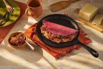 Receita de tapioca colorida com cocada cremosa