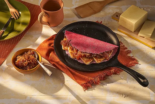 Receita de tapioca colorida com cocada cremosa