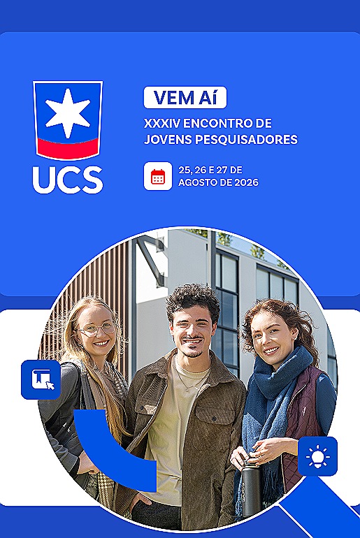Inscrições para o 34º Encontro de Jovens Pesquisadores UCS