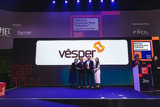 Vésper se destaca entre as melhores empresas para trabalhar
