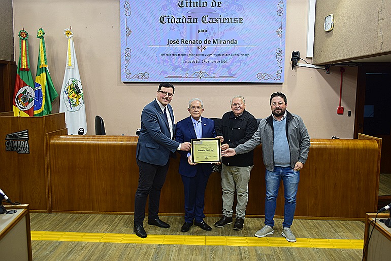 Empresário José Renato de Miranda é o novo Cidadão Caxiense