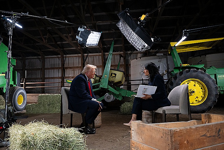 Foto do dia | Trump chama repórter da Tv NBC de imbecil