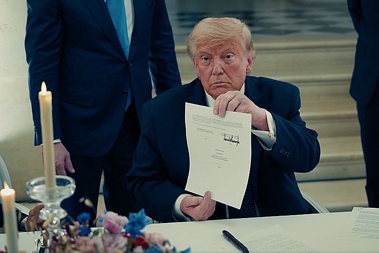 Trump assina acordo de paz entre IRÃ X EUA