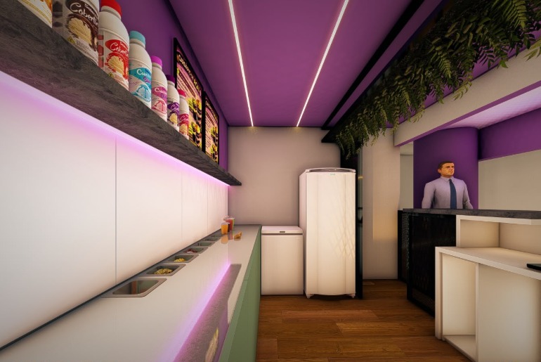 Loja de açaí abre na praça de alimentação do Prataviera Shopping, no centro de Caxias do Sul