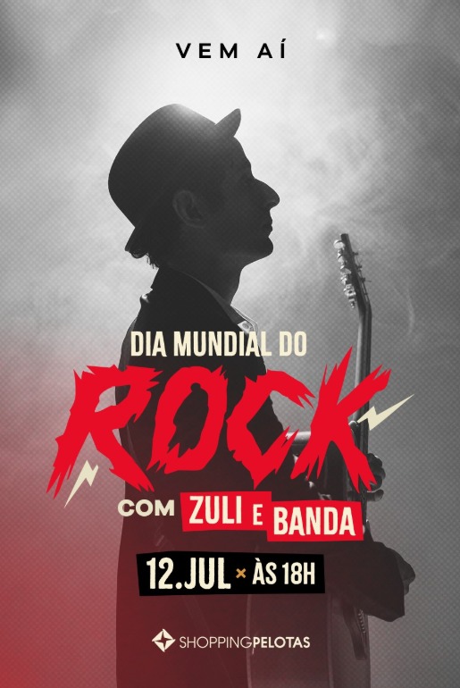 Clássicos do rock serão a trilha sonora de celebração antecipada ao Dia Mundial do Rock no Shopping Pelotas