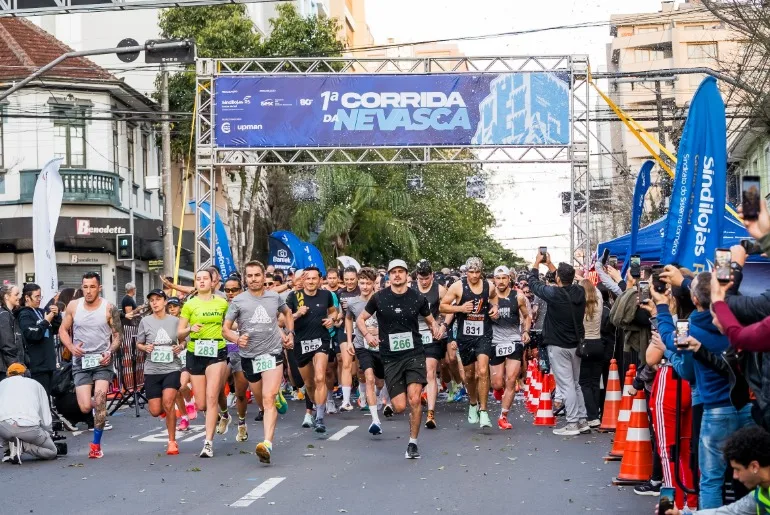 1ª Corrida da Nevasca une esporte e comércio em estreia de sucesso em Caxias do Sul