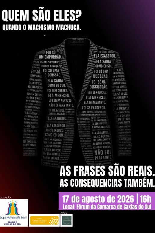Exposição em Caxias do Sul provoca reflexão sobre os discursos que sustentam a violência contra as mulheres