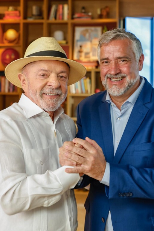 Presidente Lula grava, em São Paulo, vídeos de apoio à candidatura de Paulo Pimenta