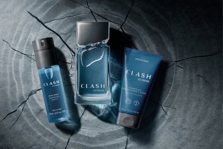 A força máxima do frescor: O Boticário apresenta Clash Extreme, com blend aromático duas vezes mais concentrado 