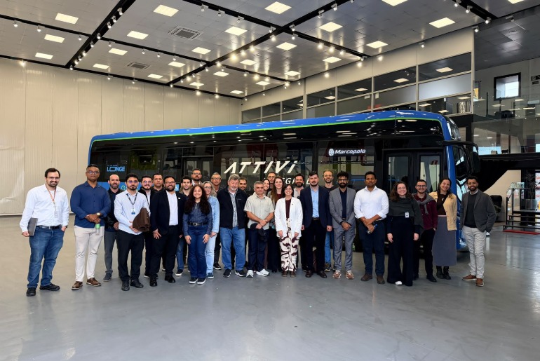 Missão técnica debate ônibus elétricos e mobilidade sustentável em Caxias